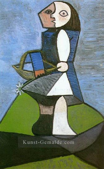 Enfant a la fleur 1945 Kubismus Pablo Picasso Ölgemälde